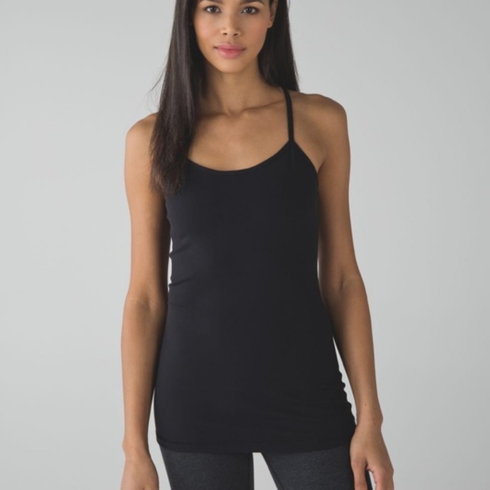 Lululemon Power Y Black Racerback Tank